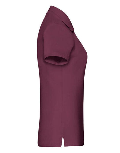 Fruit Of The Loom 63030 FOTL Ladies Premium Polo - Burgundy