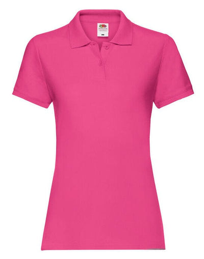 Fruit Of The Loom 63030 FOTL Ladies Premium Polo - Fuchsia