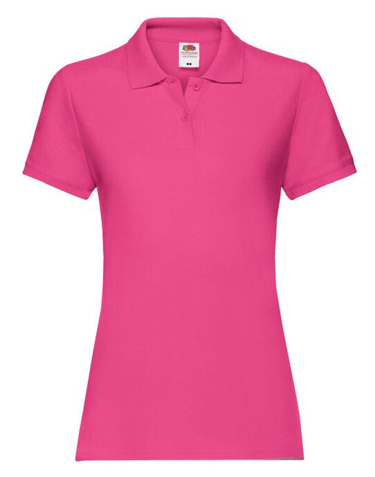 Fruit Of The Loom 63030 FOTL Ladies Premium Polo - Fuchsia