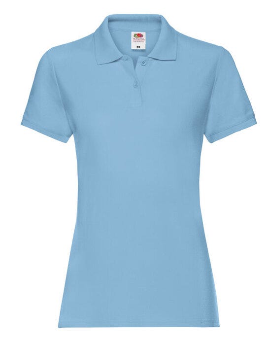 Fruit Of The Loom 63030 FOTL Ladies Premium Polo - Sky Blue