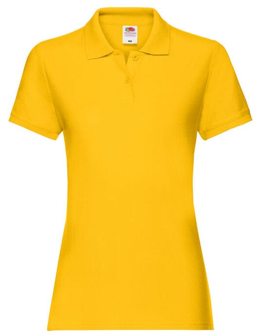Fruit Of The Loom 63030 FOTL Ladies Premium Polo - Sun