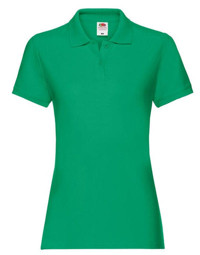 Fruit Of The Loom 63030 FOTL Ladies Premium Polo - Kelly Green