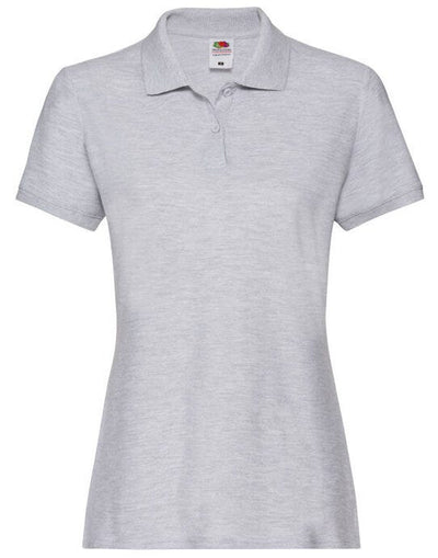 Fruit Of The Loom 63030 FOTL Ladies Premium Polo - Heather Grey