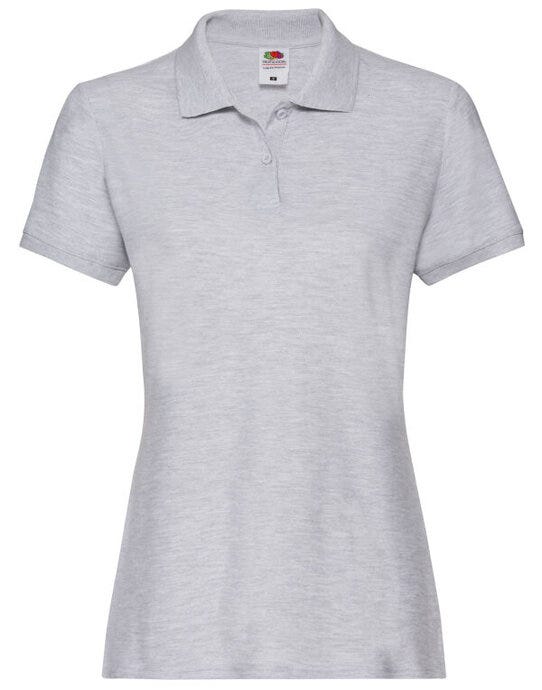 Fruit Of The Loom 63030 FOTL Ladies Premium Polo - Heather Grey