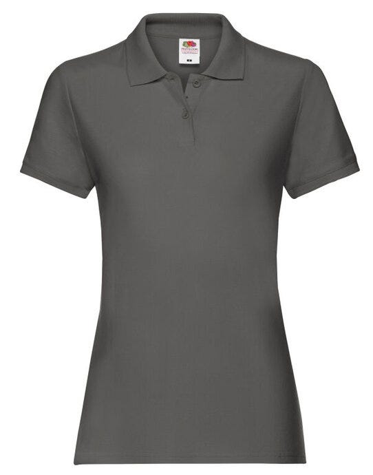 Fruit Of The Loom 63030 FOTL Ladies Premium Polo - Light Graphite