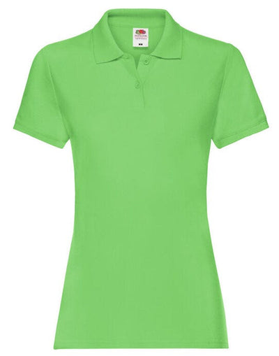 Fruit Of The Loom 63030 FOTL Ladies Premium Polo - Lime