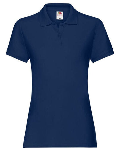 Fruit Of The Loom 63030 FOTL Ladies Premium Polo - Navy Blue