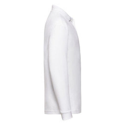 Fruit Of The Loom 63201 FOTL Kids 65/35 Long Sleeve Polo - White