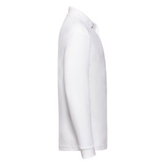 Fruit Of The Loom 63201 FOTL Kids 65/35 Long Sleeve Polo - White
