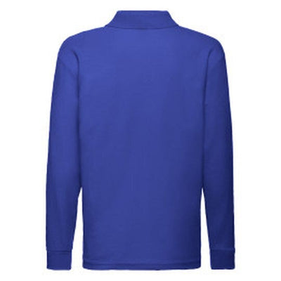 Fruit Of The Loom 63201 FOTL Kids 65/35 Long Sleeve Polo - Royal
