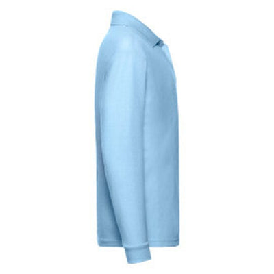 Fruit Of The Loom 63201 FOTL Kids 65/35 Long Sleeve Polo - Sky Blue