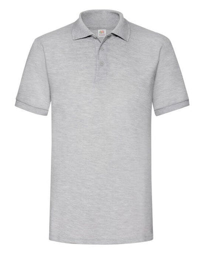 Fruit Of The Loom 63204 FOTL Mens 65/35 Heavy Polo - Heather Grey