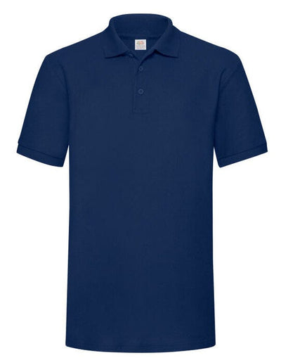 Fruit Of The Loom 63204 FOTL Mens 65/35 Heavy Polo - Navy Blue