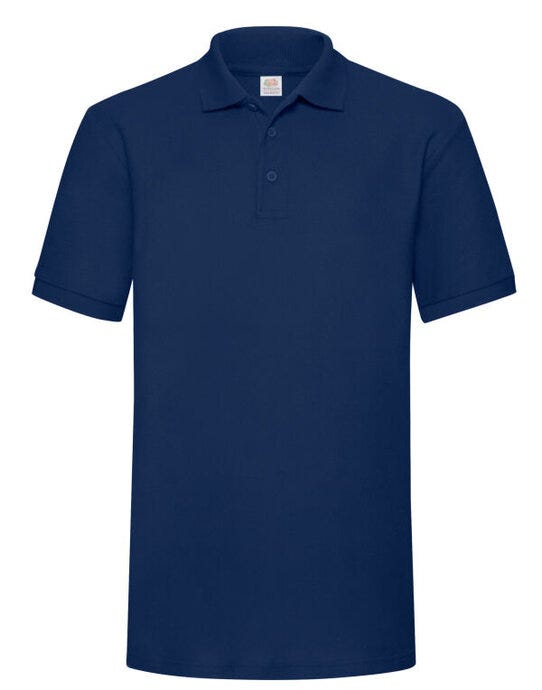 Fruit Of The Loom 63204 FOTL Mens 65/35 Heavy Polo - Navy Blue