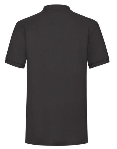 Fruit Of The Loom 63204 FOTL Mens 65/35 Heavy Polo - Black