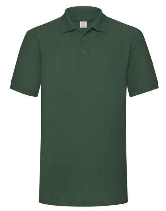Fruit Of The Loom 63204 FOTL Mens 65/35 Heavy Polo - Bottle Green