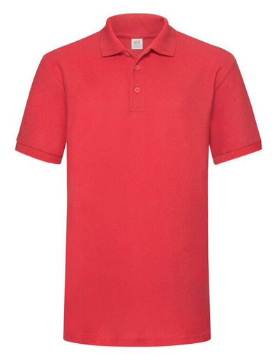Fruit Of The Loom 63204 FOTL Mens 65/35 Heavy Polo - Red