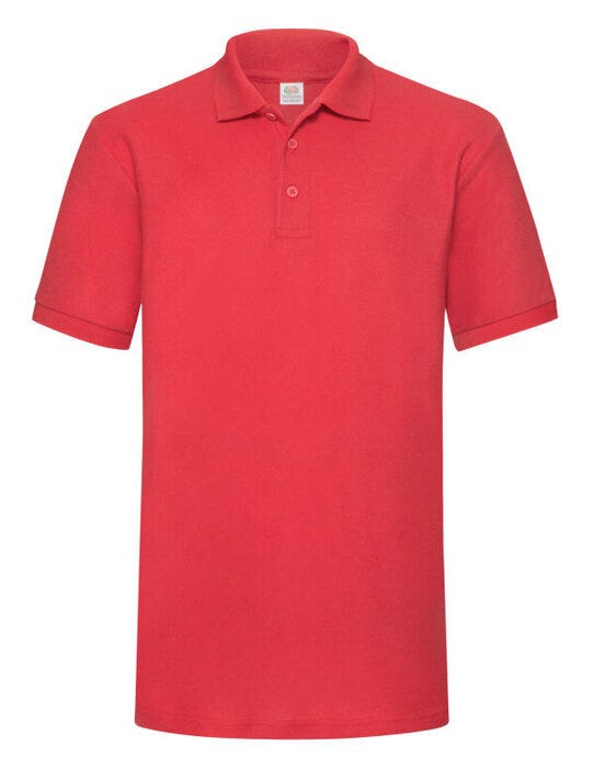 Fruit Of The Loom 63204 FOTL Mens 65/35 Heavy Polo - Red