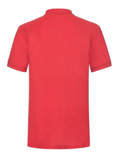 Fruit Of The Loom 63204 FOTL Mens 65/35 Heavy Polo - Red