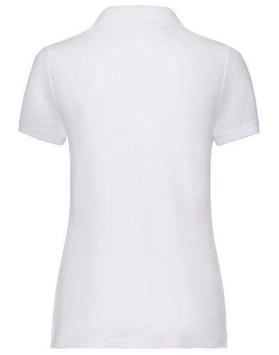 Fruit Of The Loom 63212 FOTL Ladies 65/35 Polo - White