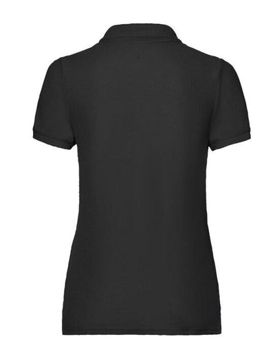 Fruit Of The Loom 63212 FOTL Ladies 65/35 Polo - Black