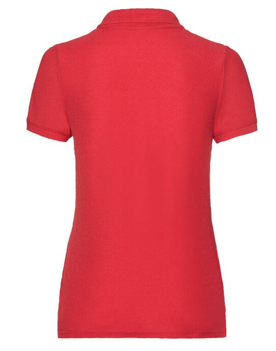 Fruit Of The Loom 63212 FOTL Ladies 65/35 Polo - Red