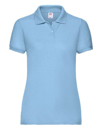 Fruit Of The Loom 63212 FOTL Ladies 65/35 Polo - Sky Blue