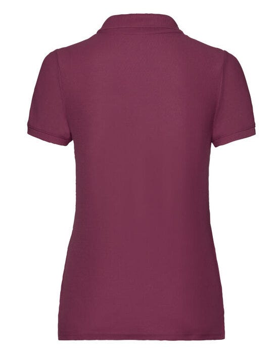 Fruit Of The Loom 63212 FOTL Ladies 65/35 Polo - Burgundy