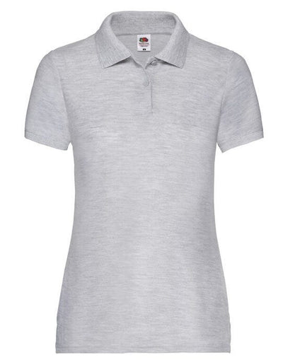 Fruit Of The Loom 63212 FOTL Ladies 65/35 Polo - Heather Grey