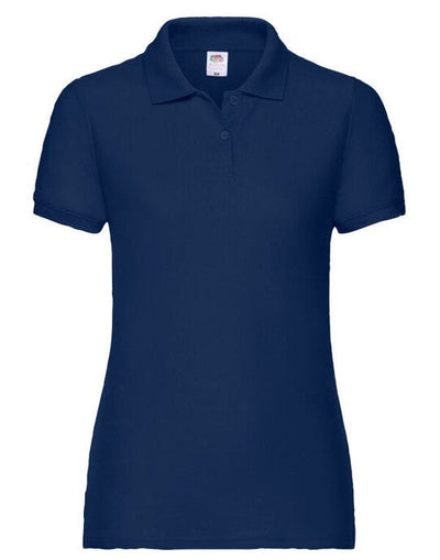 Fruit Of The Loom 63212 FOTL Ladies 65/35 Polo - Navy Blue