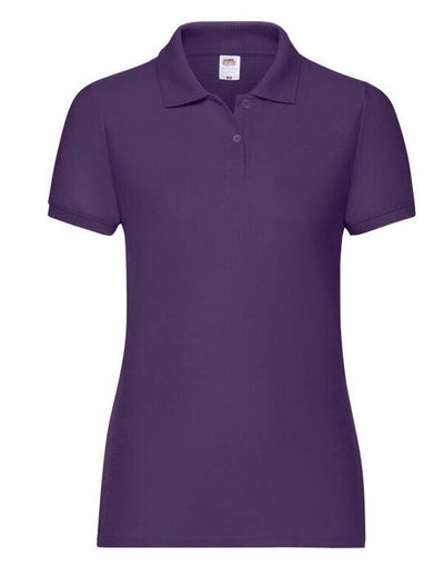 Fruit Of The Loom 63212 FOTL Ladies 65/35 Polo - Purple