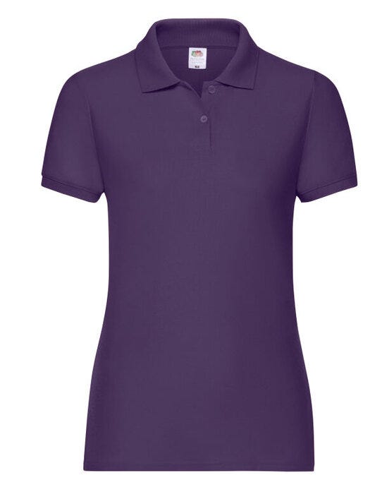 Fruit Of The Loom 63212 FOTL Ladies 65/35 Polo - Purple