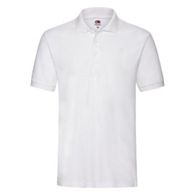 Fruit Of The Loom 63218 FOTL Mens Premium Polo - White