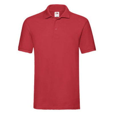 Fruit Of The Loom 63218 FOTL Mens Premium Polo - Red