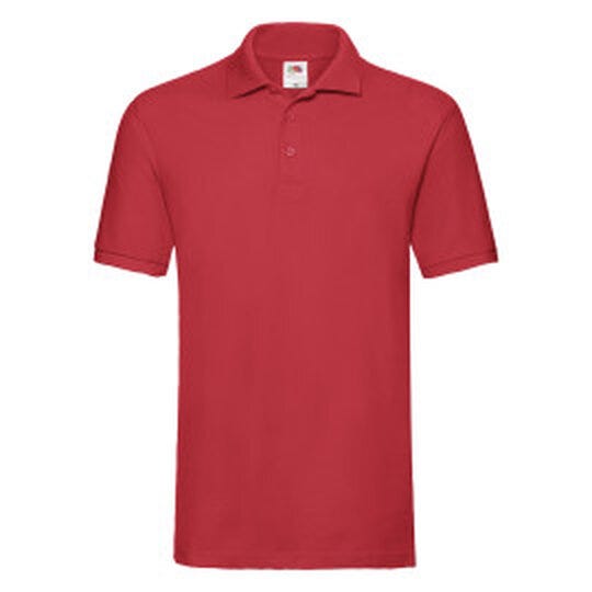 Fruit Of The Loom 63218 FOTL Mens Premium Polo - Red