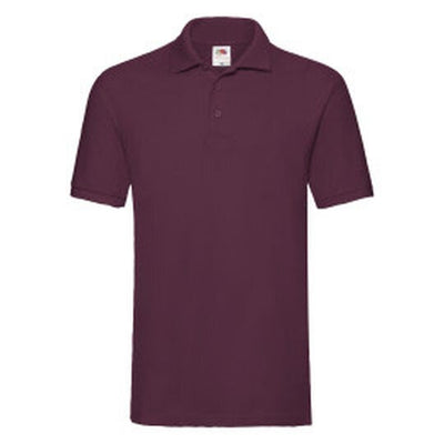 Fruit Of The Loom 63218 FOTL Mens Premium Polo - Burgundy