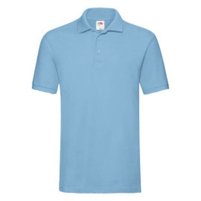 Fruit Of The Loom 63218 FOTL Mens Premium Polo - Sky Blue