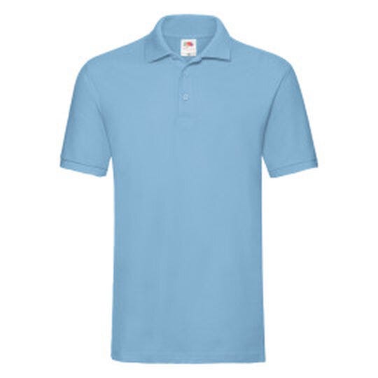 Fruit Of The Loom 63218 FOTL Mens Premium Polo - Sky Blue