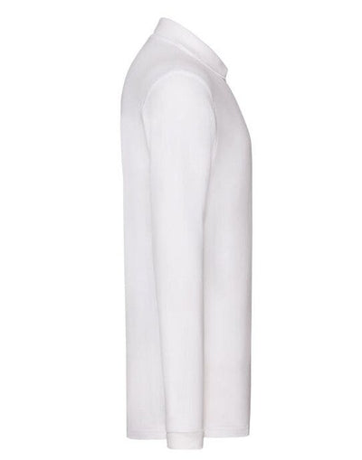 Fruit Of The Loom 63310 FOTL Mens Premium Long Sleeve Polo - White