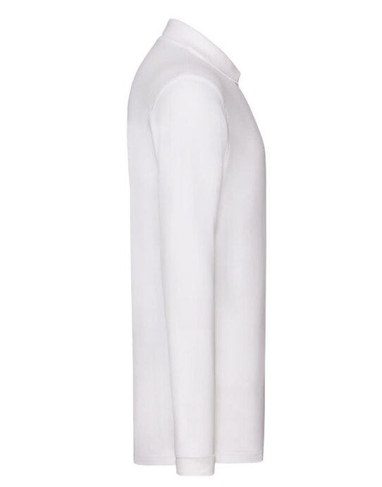 Fruit Of The Loom 63310 FOTL Mens Premium Long Sleeve Polo - White