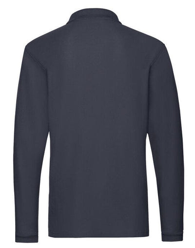 Fruit Of The Loom 63310 FOTL Mens Premium Long Sleeve Polo - Deep Navy