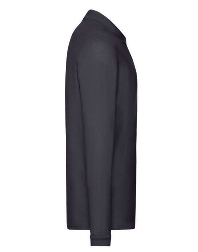 Fruit Of The Loom 63310 FOTL Mens Premium Long Sleeve Polo - Deep Navy