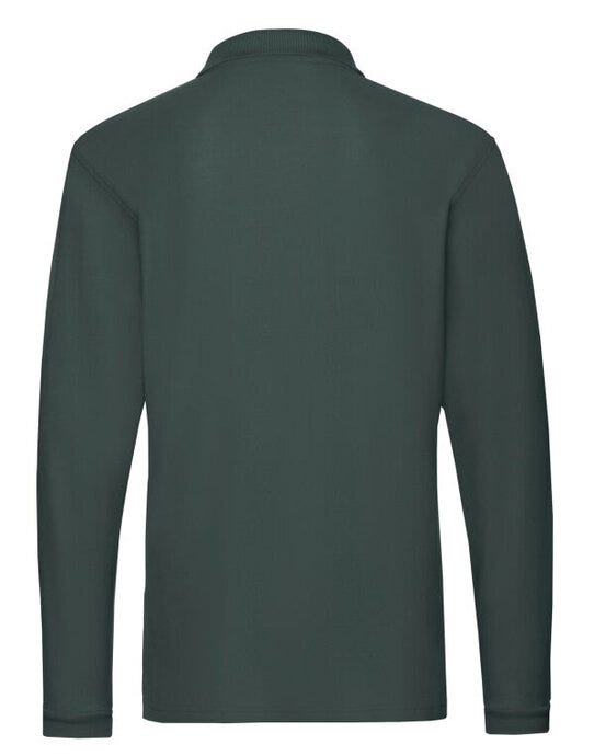 Fruit Of The Loom 63310 FOTL Mens Premium Long Sleeve Polo - Forest Green