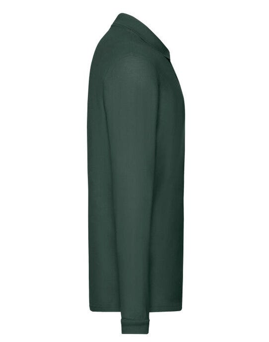 Fruit Of The Loom 63310 FOTL Mens Premium Long Sleeve Polo - Forest Green
