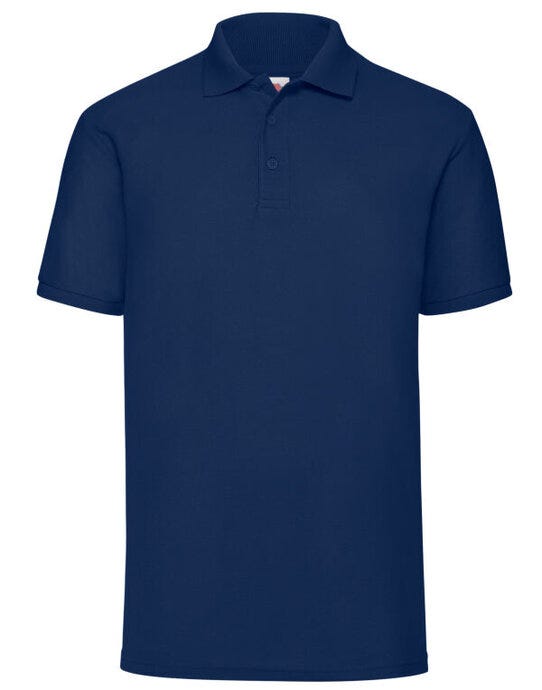 Fruit Of The Loom 63402 FOTL Mens 65/35 Polo - Navy Blue