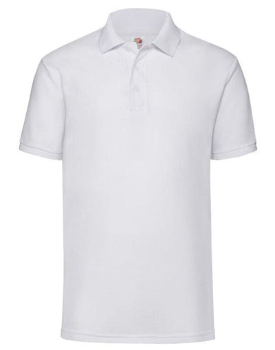 Fruit Of The Loom 63402 FOTL Mens 65/35 Polo - White