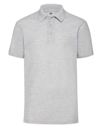 Fruit Of The Loom 63402 FOTL Mens 65/35 Polo - Heather Grey