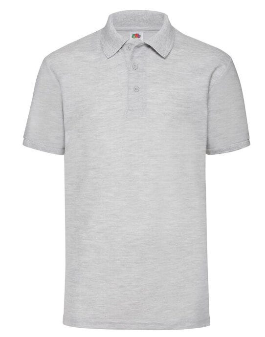 Fruit Of The Loom 63402 FOTL Mens 65/35 Polo - Heather Grey