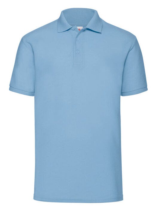 Fruit Of The Loom 63402 FOTL Mens 65/35 Polo - Sky Blue