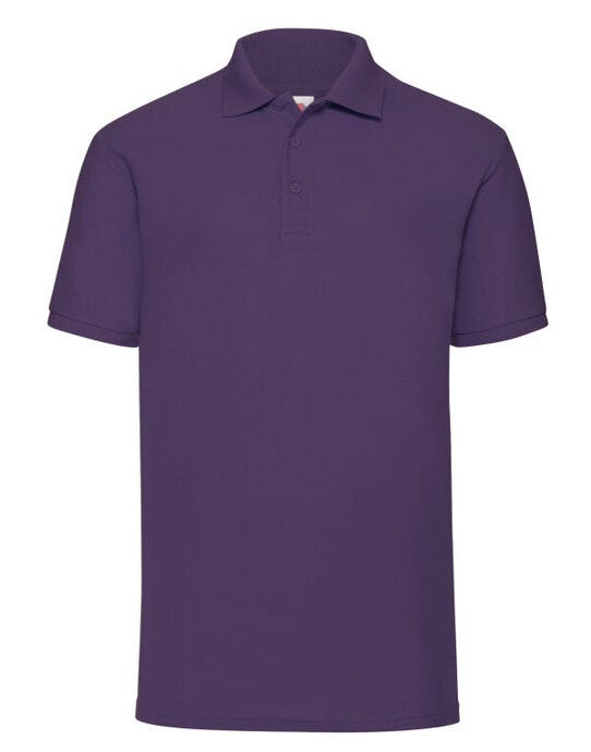Fruit Of The Loom 63402 FOTL Mens 65/35 Polo - Purple